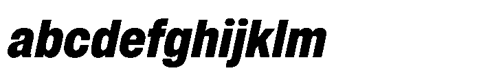 Pragmatica Next Condensed Extra Bold Slanted FONT