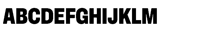 Pragmatica Next Condensed Extra Bold Font UPPERCASE