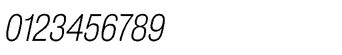 Pragmatica Next Condensed Extralight Slanted Font OTHER CHARS