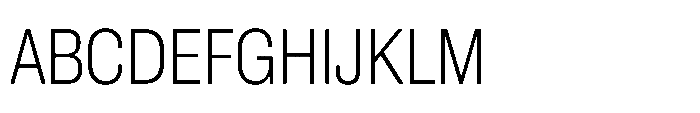 Pragmatica Next Condensed Extralight Font UPPERCASE