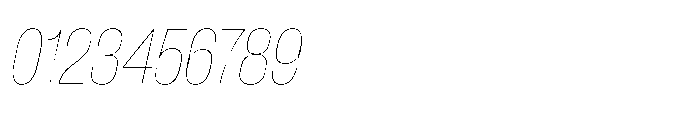 Pragmatica Next Condensed Hairline Slanted Font OTHER CHARS