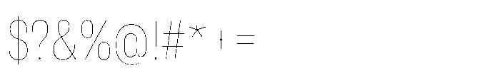 Pragmatica Next Condensed Hairline Font OTHER CHARS