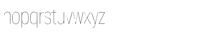 Pragmatica Next Condensed Hairline Font LOWERCASE
