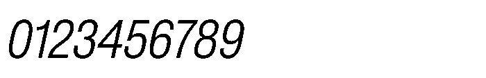 Pragmatica Next Condensed Light Slanted Font OTHER CHARS