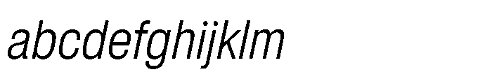 Pragmatica Next Condensed Light Slanted FONT
