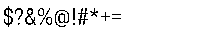 Pragmatica Next Condensed Light Font OTHER CHARS