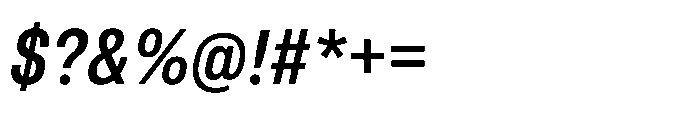 Pragmatica Next Condensed Medium Slanted Font OTHER CHARS
