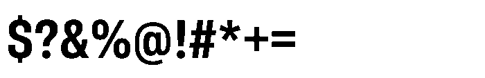 Pragmatica Next Condensed Semi Bold Font OTHER CHARS