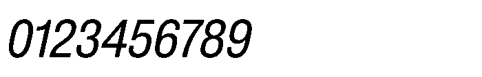 Pragmatica Next Condensed Slanted Font OTHER CHARS