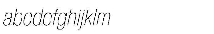 Pragmatica Next Condensed Thin Slanted FONT
