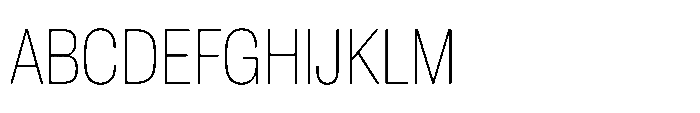 Pragmatica Next Condensed Thin Font UPPERCASE