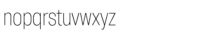 Pragmatica Next Condensed Thin Font LOWERCASE