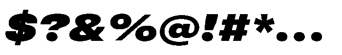 Pragmatica Next Extended Black Slanted Font OTHER CHARS