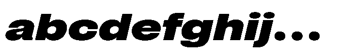 Pragmatica Next Extended Black Slanted FONT