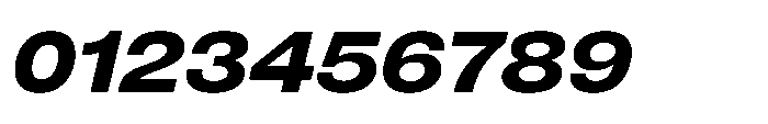 Pragmatica Next Extended Bold Slanted Font OTHER CHARS