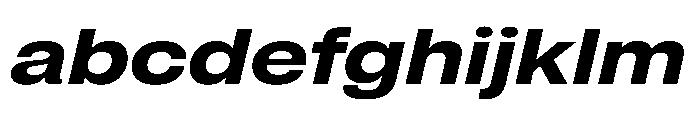 Pragmatica Next Extended Bold Slanted FONT