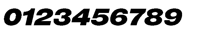 Pragmatica Next Extended Extra Bold Slanted Font OTHER CHARS
