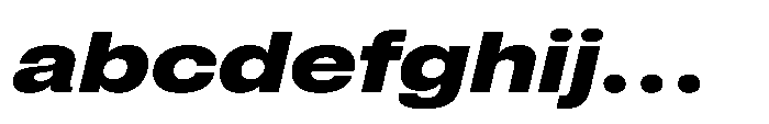 Pragmatica Next Extended Extra Bold Slanted FONT