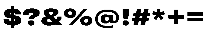 Pragmatica Next Extended Extra Bold Font OTHER CHARS