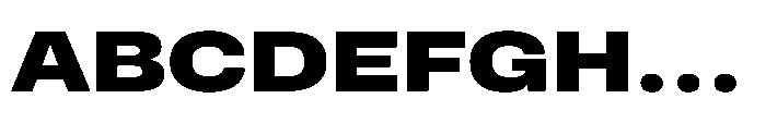Pragmatica Next Extended Extra Bold Font UPPERCASE