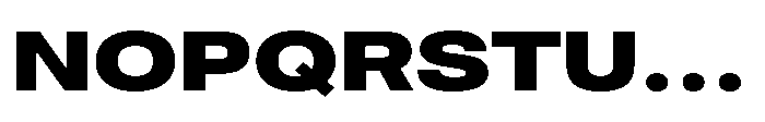 Pragmatica Next Extended Extra Bold Font UPPERCASE