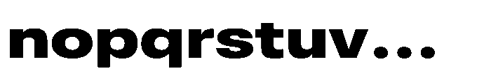 Pragmatica Next Extended Extra Bold Font LOWERCASE