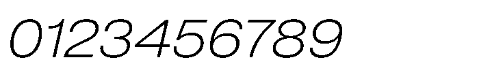 Pragmatica Next Extended Extralight Slanted Font OTHER CHARS