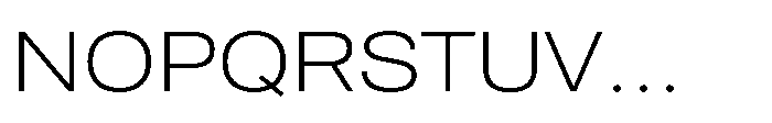 Pragmatica Next Extended Extralight Font UPPERCASE
