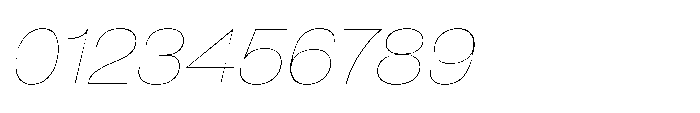 Pragmatica Next Extended Hairline Slanted Font OTHER CHARS