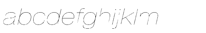Pragmatica Next Extended Hairline Slanted FONT