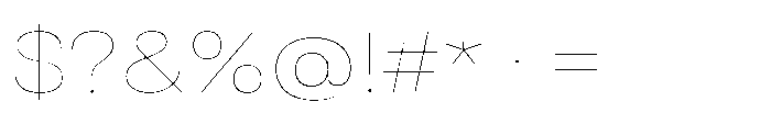 Pragmatica Next Extended Hairline Font OTHER CHARS
