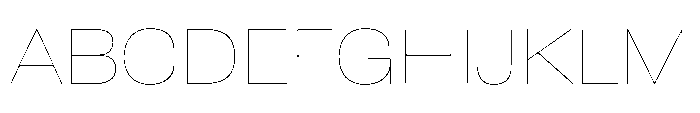 Pragmatica Next Extended Hairline Font UPPERCASE