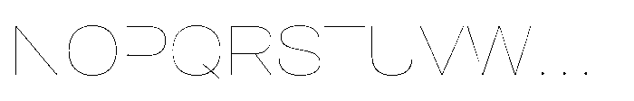 Pragmatica Next Extended Hairline Font UPPERCASE