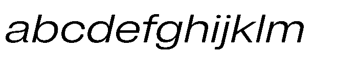 Pragmatica Next Extended Light Slanted FONT