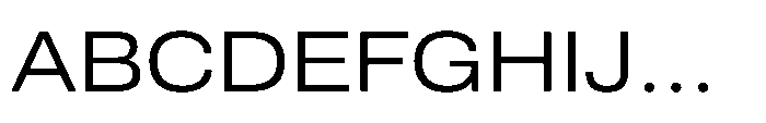 Pragmatica Next Extended Light Font UPPERCASE