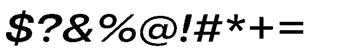 Pragmatica Next Extended Medium Slanted Font OTHER CHARS