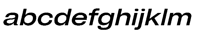 Pragmatica Next Extended Medium Slanted FONT