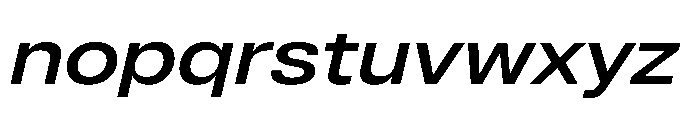 Pragmatica Next Extended Medium Slanted Font LOWERCASE
