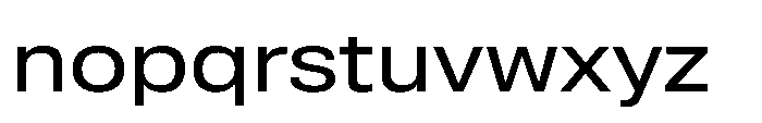 Pragmatica Next Extended Regular Font LOWERCASE