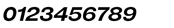 Pragmatica Next Extended Semi Bold Slanted Font OTHER CHARS