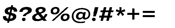 Pragmatica Next Extended Semi Bold Slanted Font OTHER CHARS