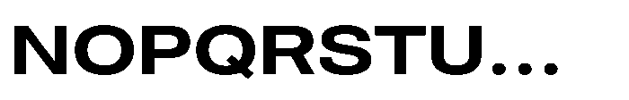 Pragmatica Next Extended Semi Bold Font UPPERCASE