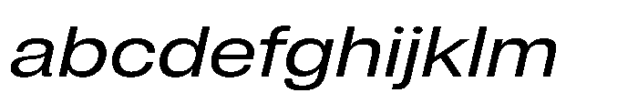 Pragmatica Next Extended Slanted FONT