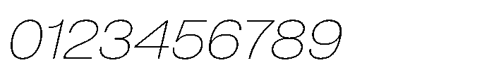 Pragmatica Next Extended Thin Slanted Font OTHER CHARS