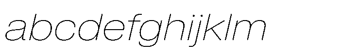 Pragmatica Next Extended Thin Slanted FONT