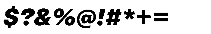 Pragmatica Next Extra Bold Slanted Font OTHER CHARS