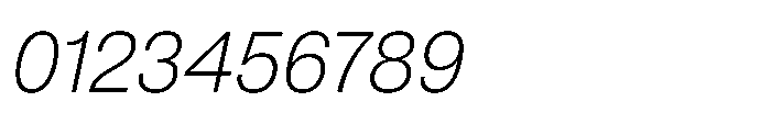 Pragmatica Next Extralight Slanted Font OTHER CHARS