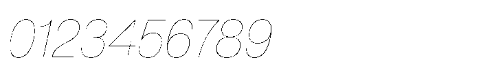 Pragmatica Next Hairline Slanted Font OTHER CHARS