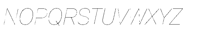 Pragmatica Next Hairline Slanted Font UPPERCASE