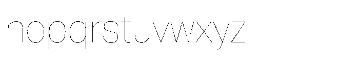Pragmatica Next Hairline Font LOWERCASE
